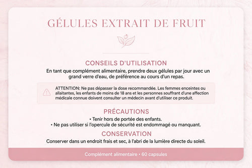 Cure Bien-être aux Extraits de Fruits DAflexslim - Gélules Naturelles