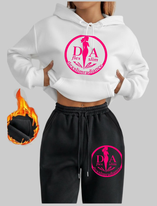 2 pièces Ensemble sweat-shirt à capuche + Pantalon de survêtement, Cadeau personnalisé pour Thanksgiving, Cadeau de Noël