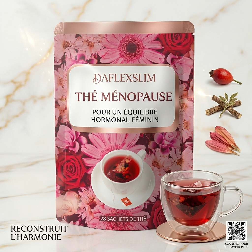 Thé Sérénité Ménopause - Soulagement Naturel et Bien-être Féminin